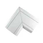Compartment PVC Trunking Angle Bend 170mmx50mm