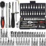 DAHUA HAND TOOL KIT (Xyntac High Quality 46pcs 1/4-Inch Socket Set Tool Ratchet Wrench tool Kit)