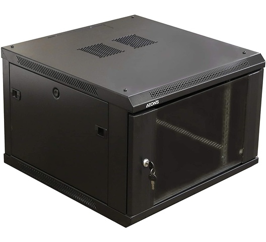 6U Deep Data Cabinet 600mm by 450mm